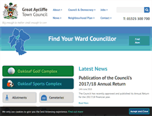 Tablet Screenshot of great-aycliffe.gov.uk